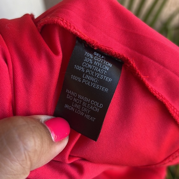 Lulus cherry red lace deep V neck mini dress small EUC - Picture 7 of 8